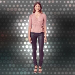 NWOT PAIGE Denim ‘Verdugo Ultra Skinny’ Jeans in “Black Fog Luxe Coating” Sz 26